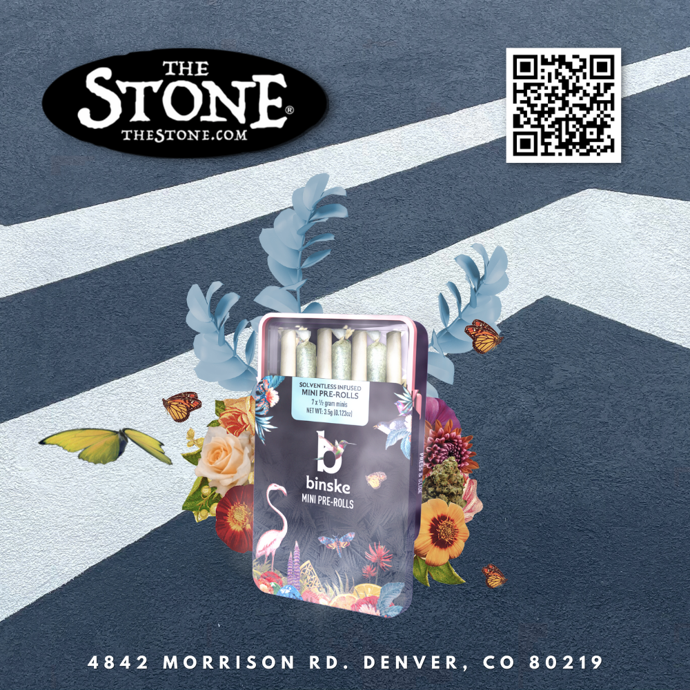 Binske – 7 Mini Joint Pack - The Stone Dispensary - 4842 Morrison Rd Denver, CO 80219