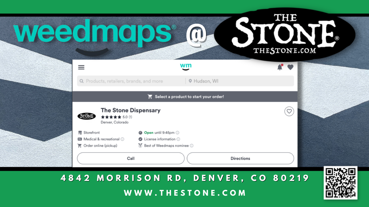 Weedmaps Popup - The Stone Dispensary - 4842 Morrison Rd, Denver, CO 80219