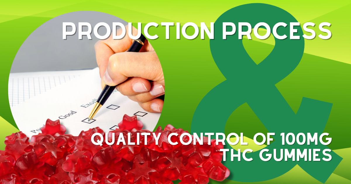 The Production Process and Quality Control of 100mg THC Gummies- The Stone Dispensary